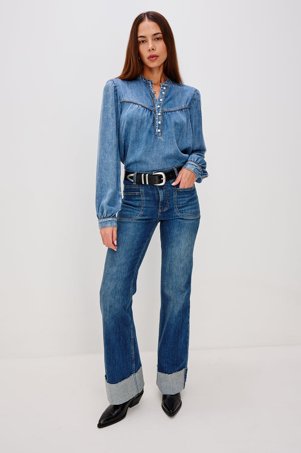 Rails Sunna Top Blue Stone