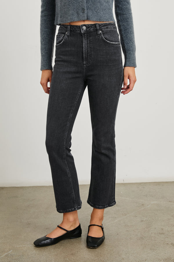 Rails Sunset Crop Slim Fare Black Pearl