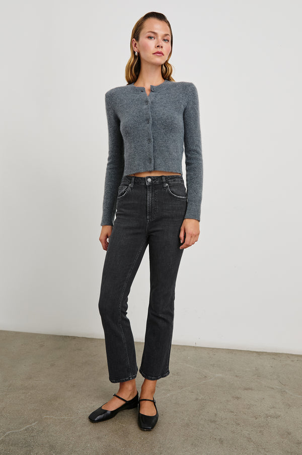 Rails Sunset Crop Slim Fare Black Pearl