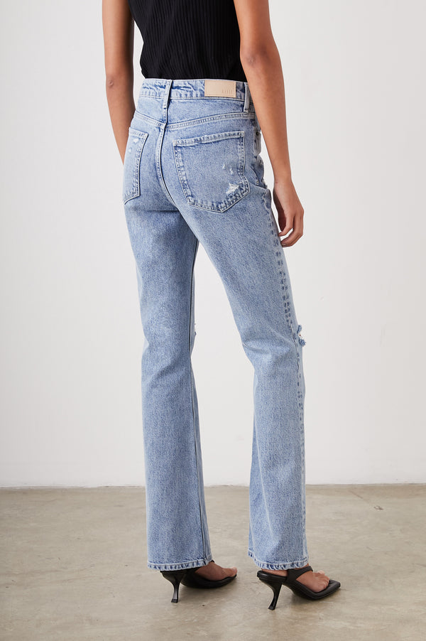 Rails Sunset Slim Flare Bluebell Distress