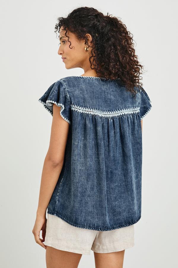 Rails Tafia Top Classic Blue