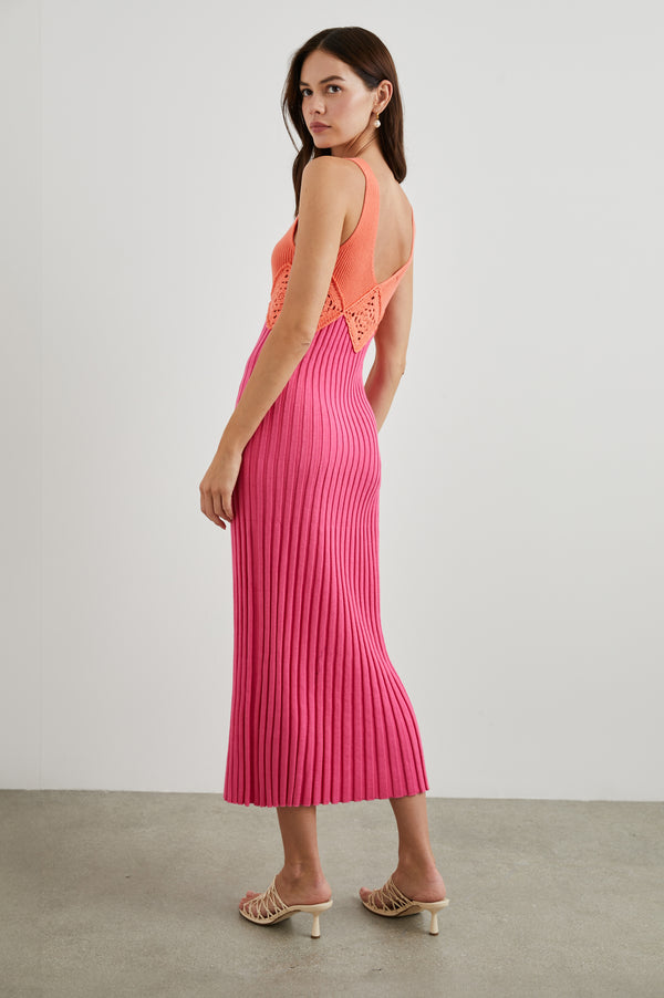 Rails Taryn Dress Papaya Colorblock