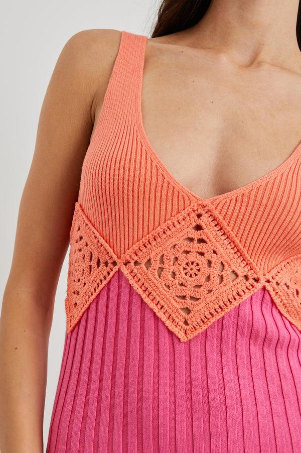 rails Taryn dress Papaya Colorblock