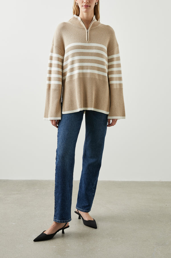 Rails Tessa Sweater Sand Stripe