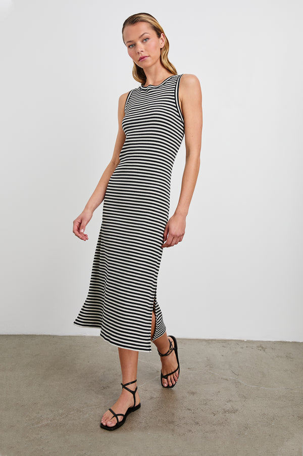 Rails The Tank Dress Black Birch Stripe