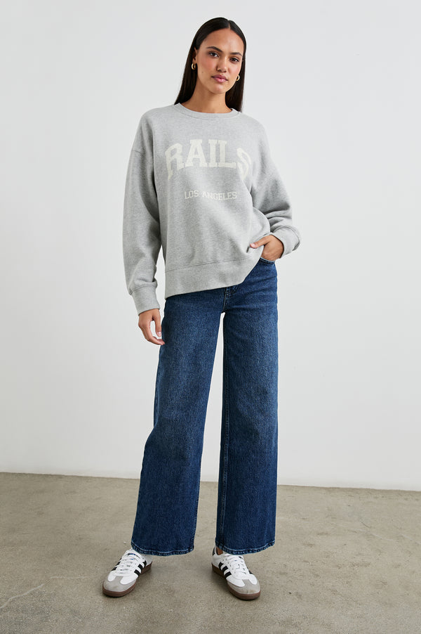 Rails The Varsity Sweatshirt Heather Grey