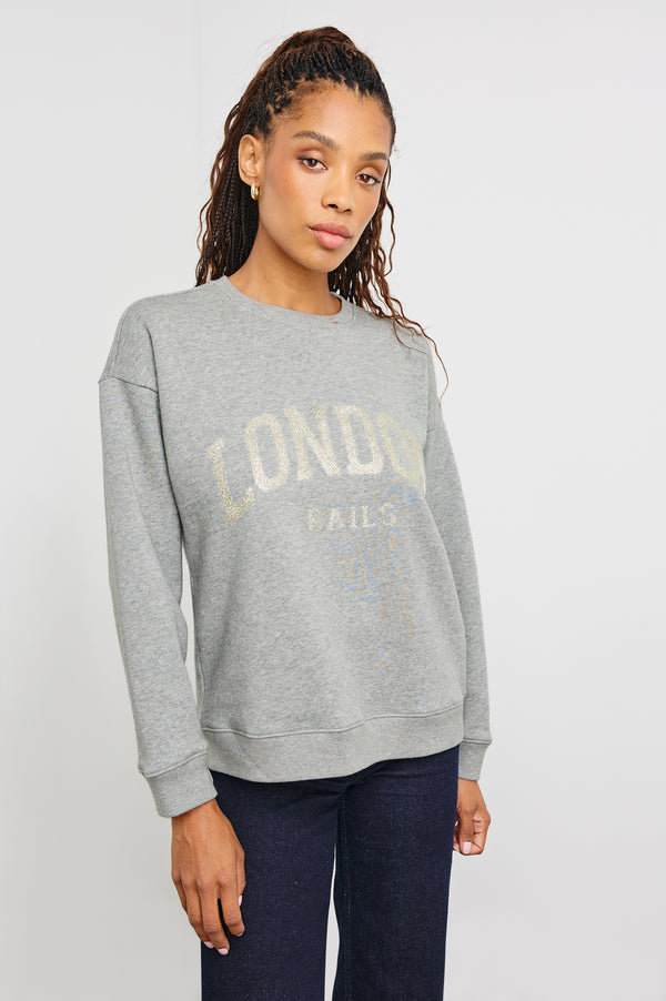 Rails The Varsity Sweatshirt London Glitter