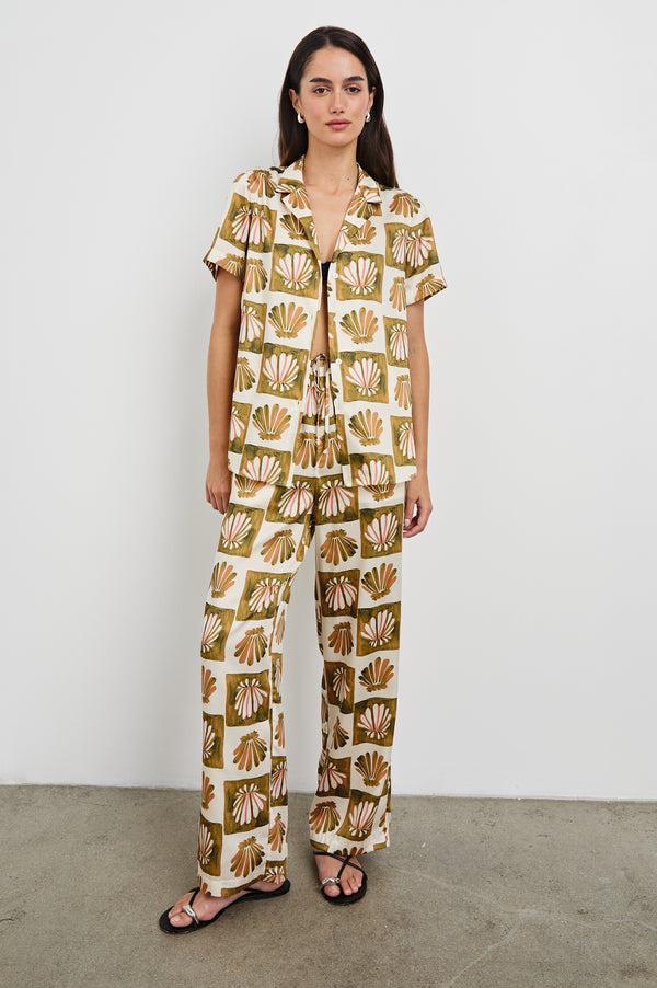 Rails Theis Shirt Checkered Shells