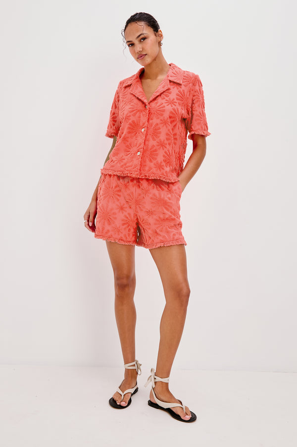 Rails Tiff Shirt Red Sunburst Jacquard