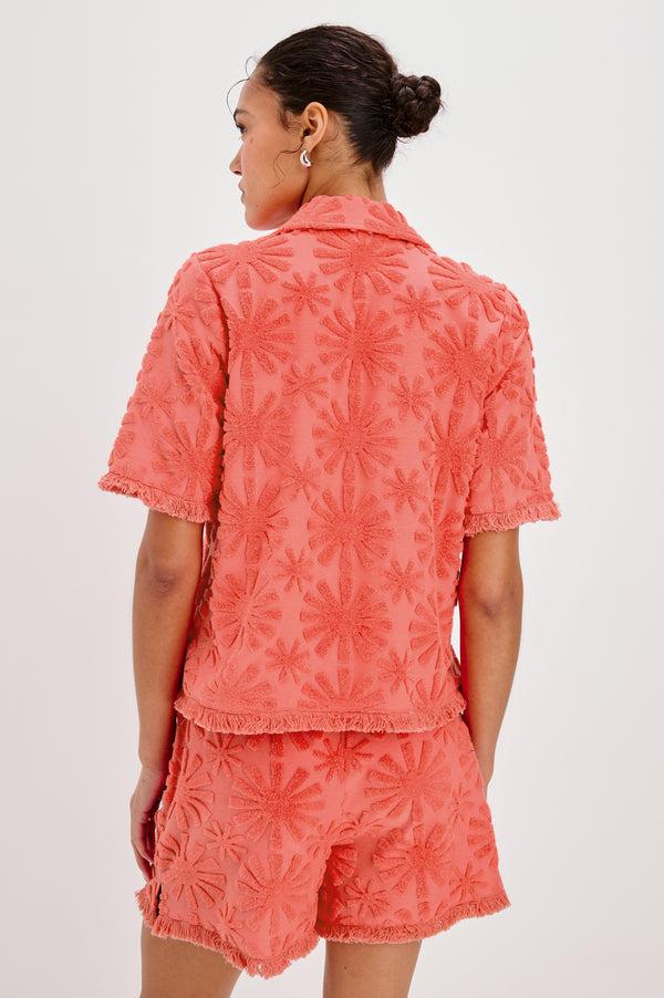 Rails Tiff Shirt Red Sunburst Jacquard