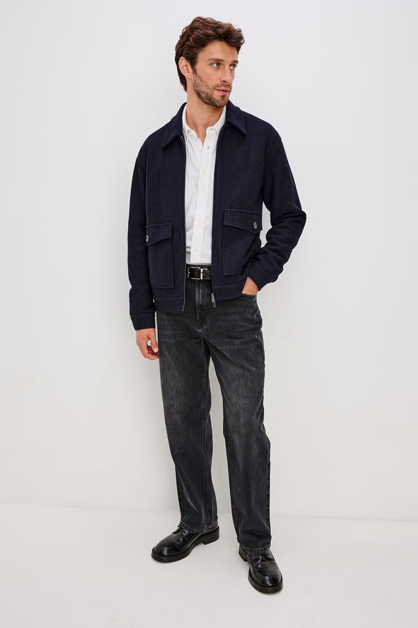 Rails Tillman Jacket Navy Boucle