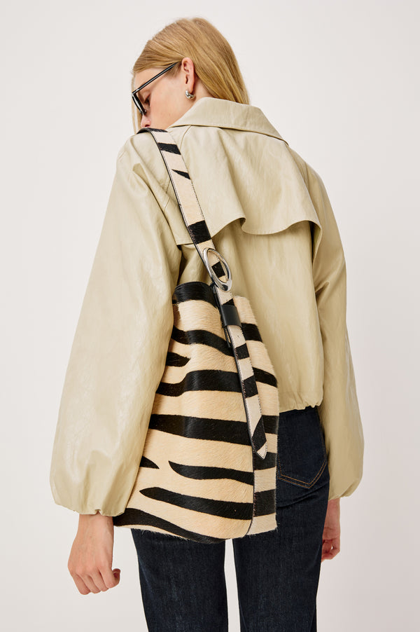 Rails Torino Bucket Bag Zebra Calf Hair
