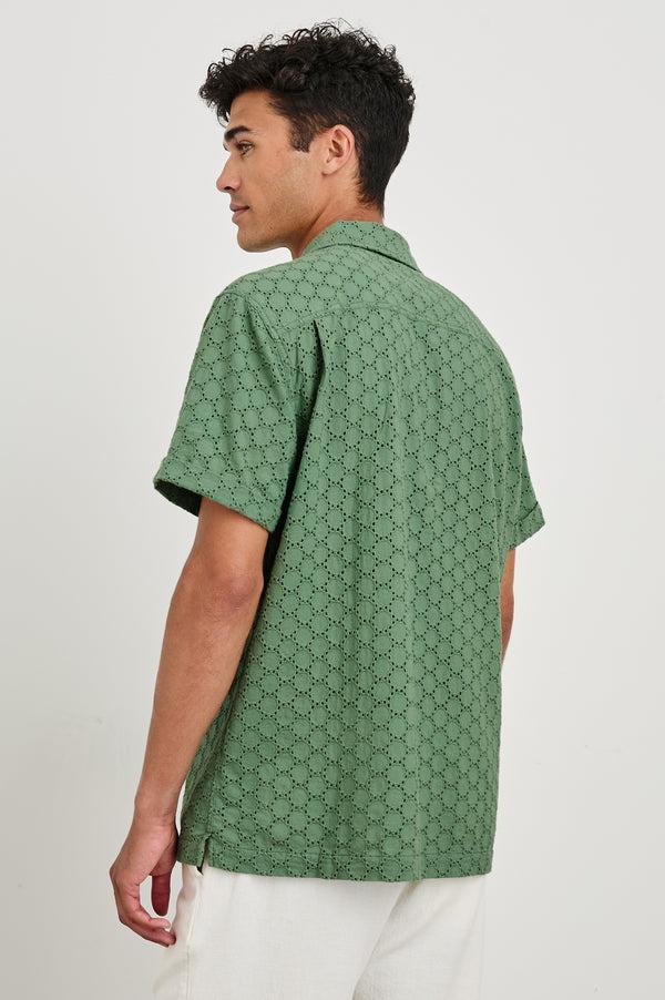 Rails Tyler Shirt Green Dots