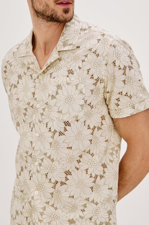 rails Tyler shirt Khaki White Sunflower
