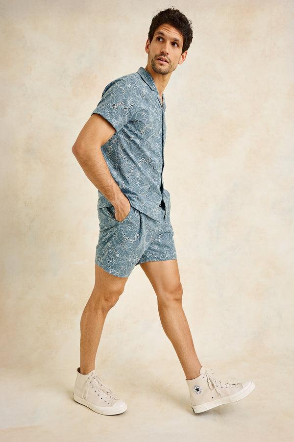 Rails Tyler Shirt Multi Blue Sunflower