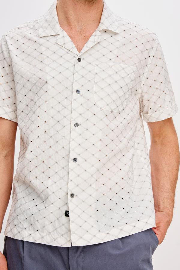 Rails Tyler Shirt Silver Bone Diamond