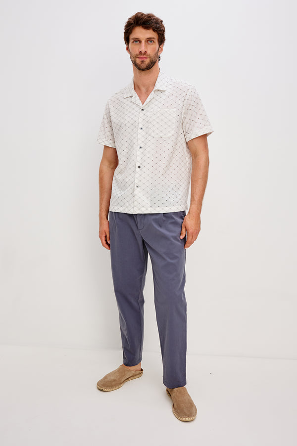 Rails Tyler Shirt Silver Bone Diamond