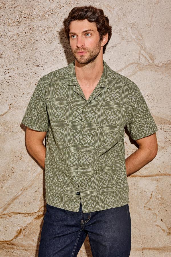 rails Tyler shirt Surplus Sage Squares