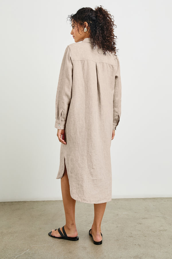 Rails Val Shirt Dress Heathered Flax