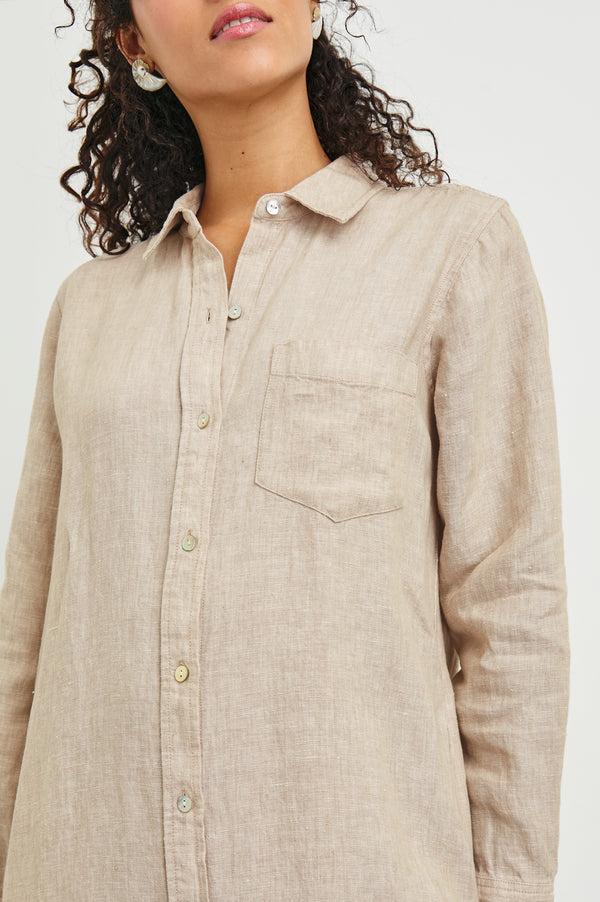 rails Val shirt dress Heathered Flax