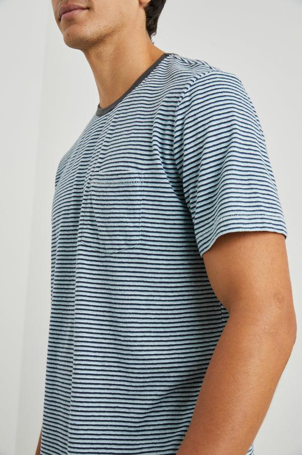 Rails Valencia T-shirt Cerulean Sky Stripe