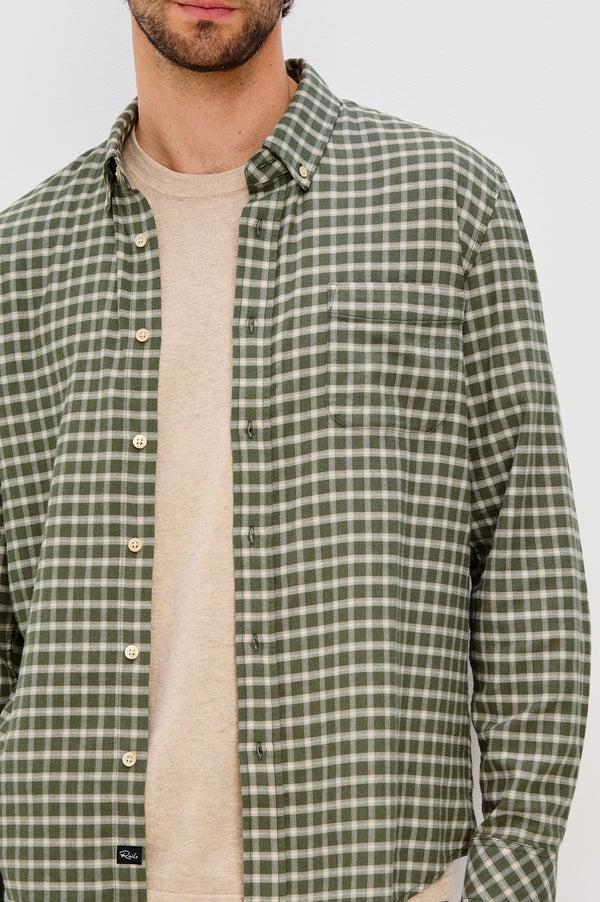 rails Vance shirt Basil Stone