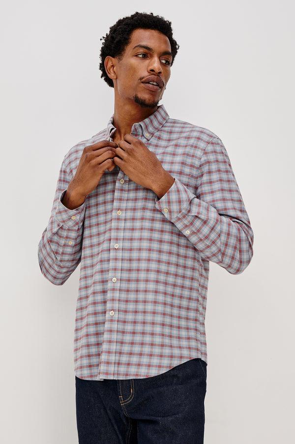 Rails Vance Shirt Blue Ruby Check