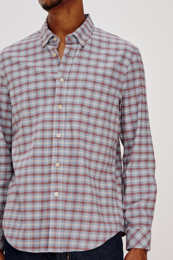Rails Vance Shirt Blue Ruby Check