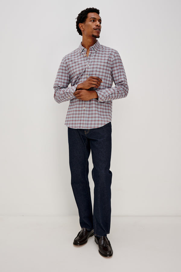 rails Vance shirt Blue Ruby Check