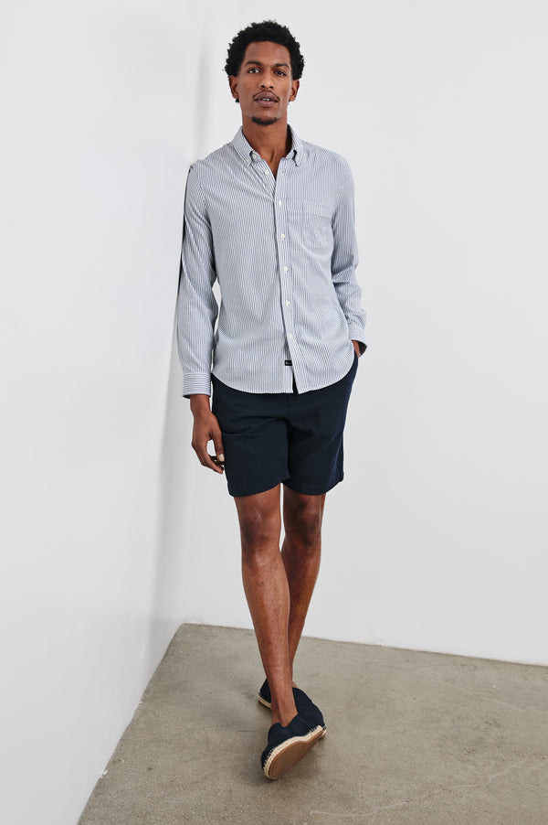 Rails Vance Shirt Blue White Stripe