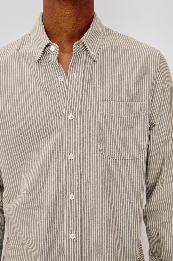 rails Vance shirt Cedar Oat Stripe
