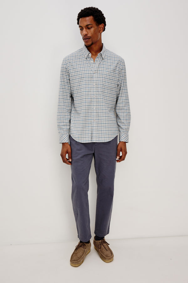 Rails Vance Shirt Charcoal Blue Check