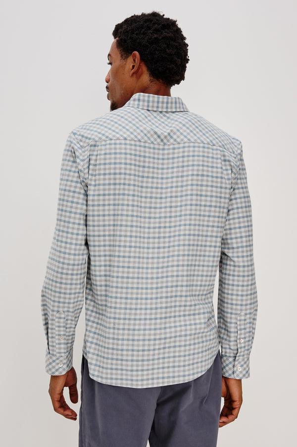 Rails Vance Shirt Charcoal Blue Check