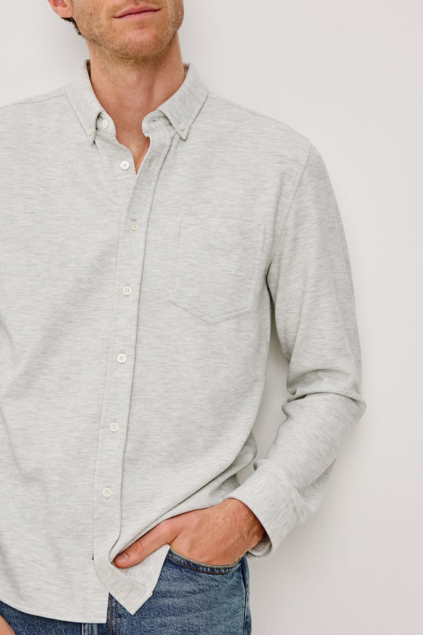 rails Vincent shirt Heather Grey