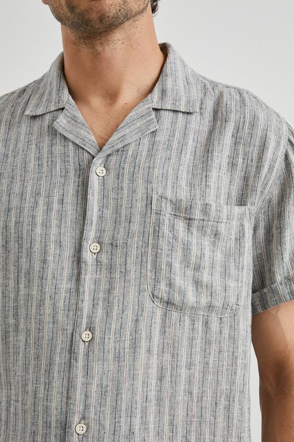rails Waimea shirt Quino Navy Stripe