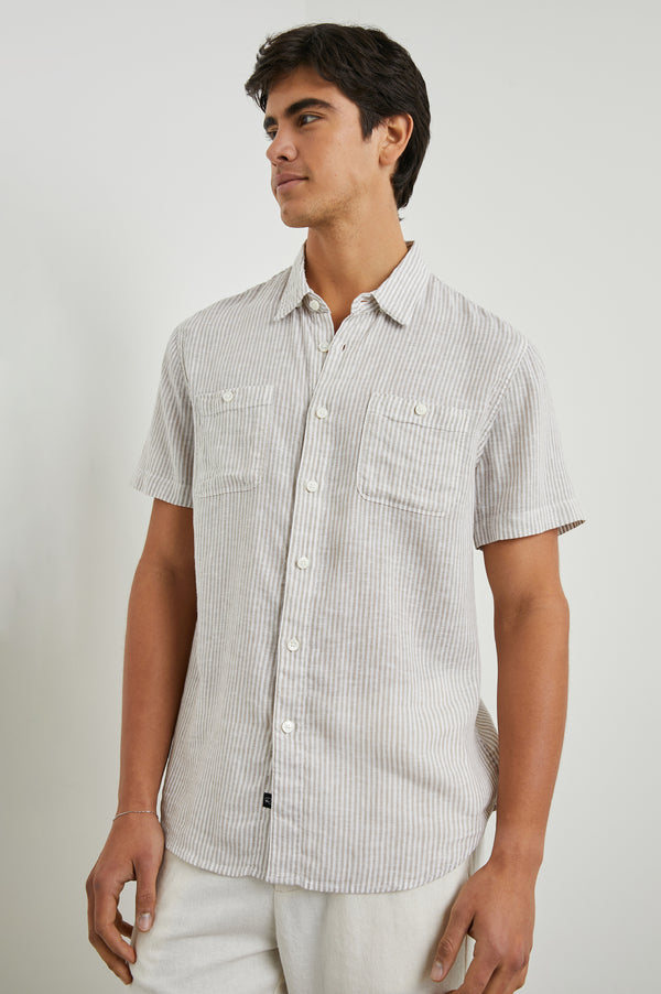 Rails Walker Shirt Ghurka White Railroad