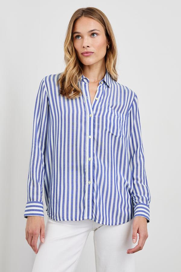 Rails Wren Shirt Blue White