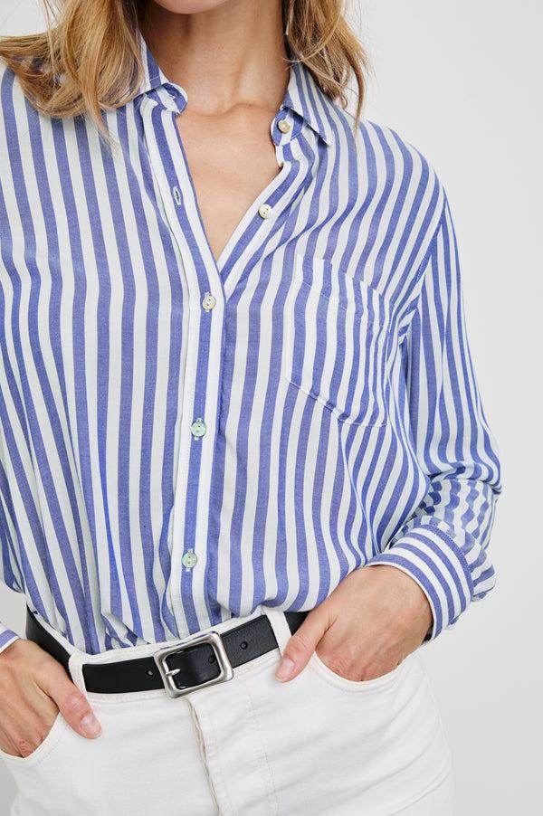 rails Wren shirt Blue White