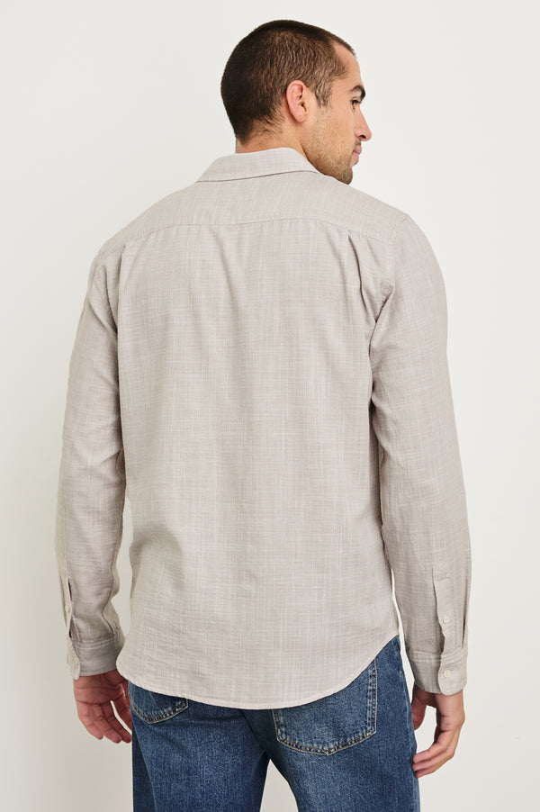Rails Wyatt Relaxed Fit Shirt Tahini Etch