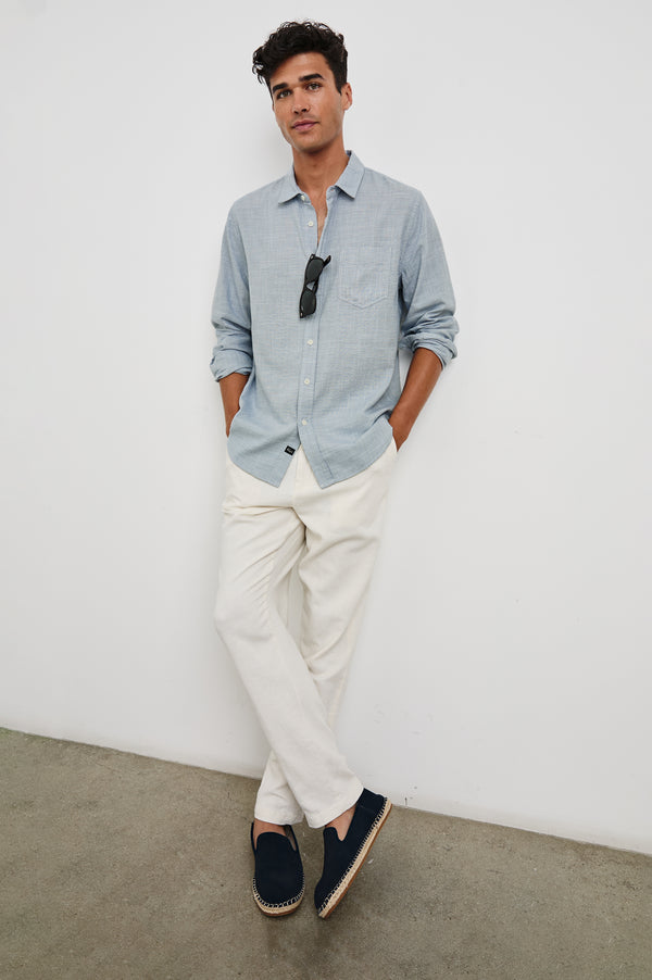 Rails Wyatt Relaxed Fit Shirt Tidal Etch