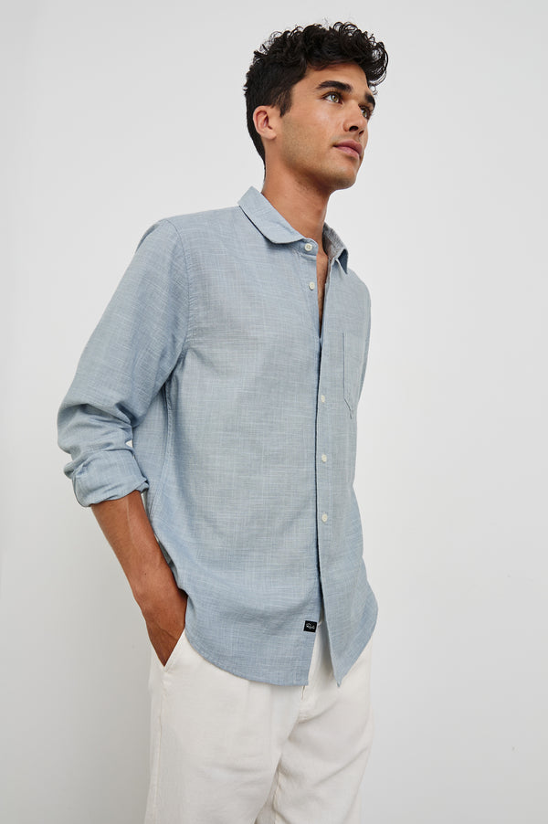 Rails Wyatt Relaxed Fit Shirt Tidal Etch