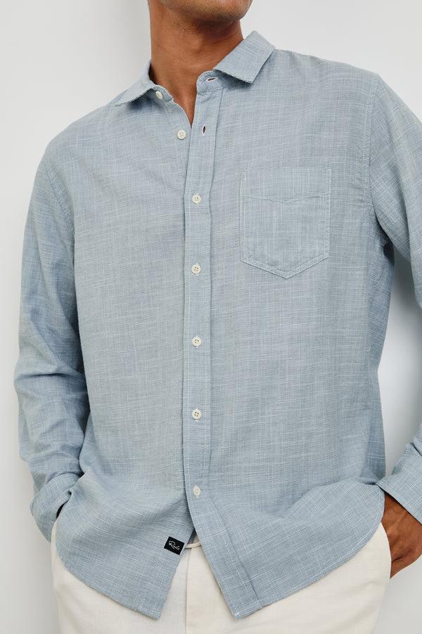 rails Wyatt relaxed fit shirt Tidal Etch