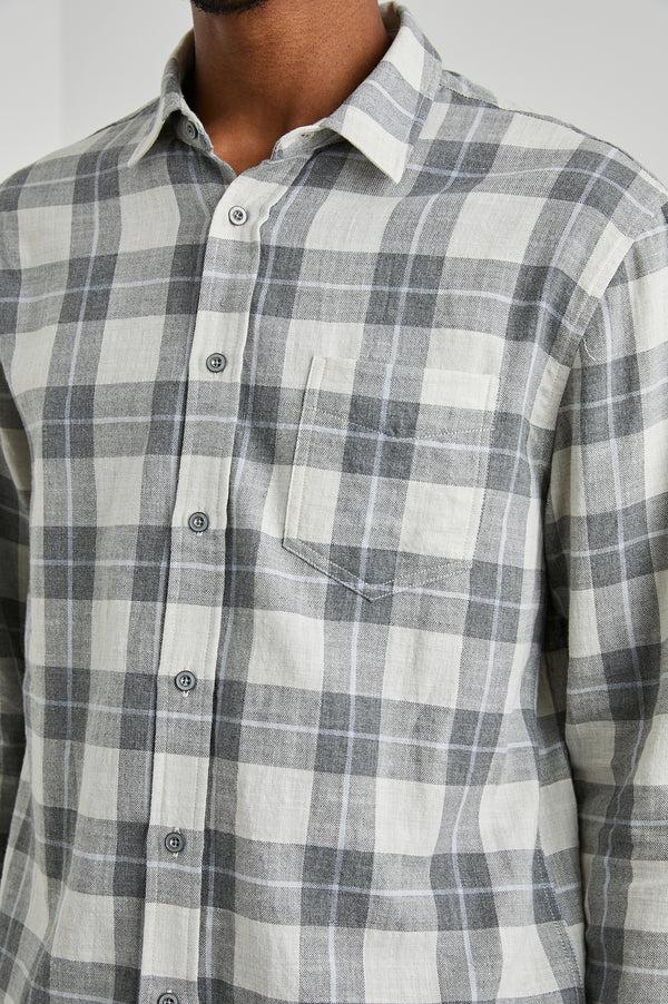 rails Wyatt shirt Anthrocite Sky Melange