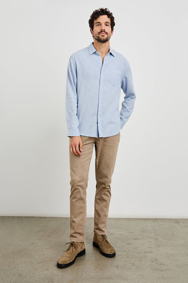 Rails Wyatt Shirt Blue Melange