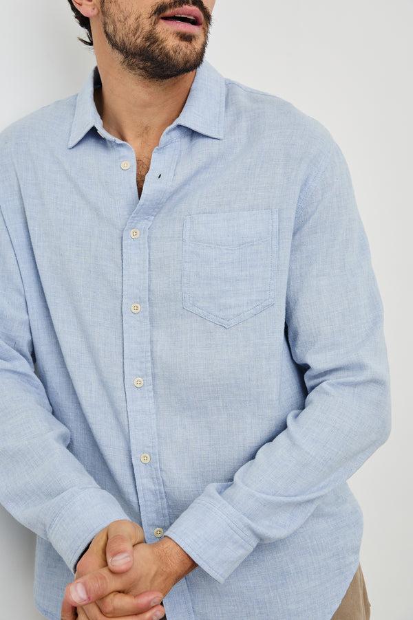rails Wyatt shirt Blue Melange