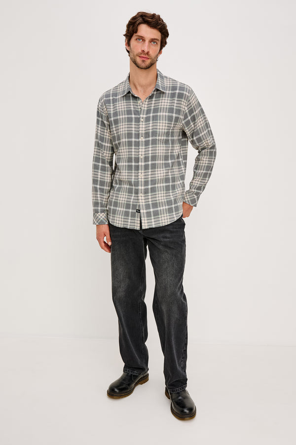 Rails Wyatt Shirt Camembert Charcoal Melange