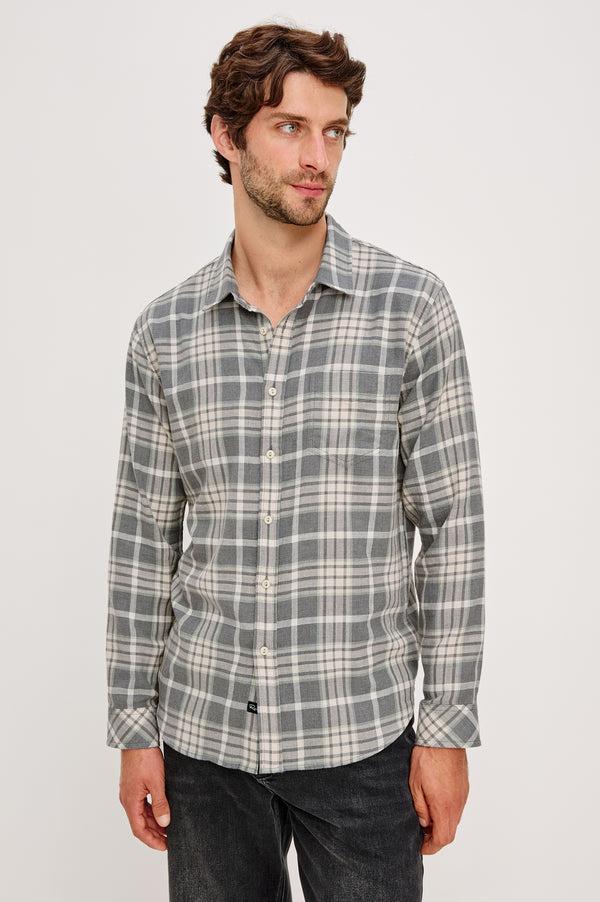 Rails Wyatt Shirt Camembert Charcoal Melange