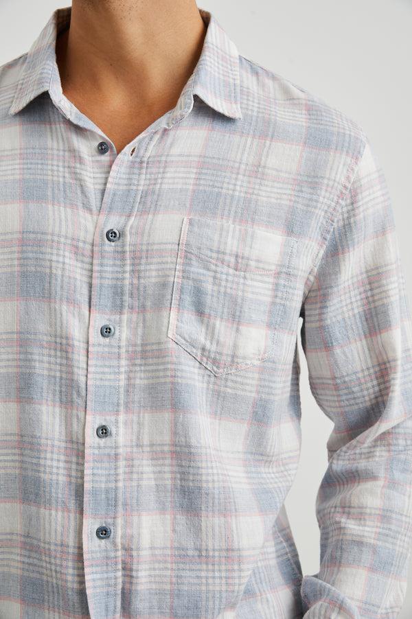 Rails Wyatt Shirt Cobalt Flamingo Melange