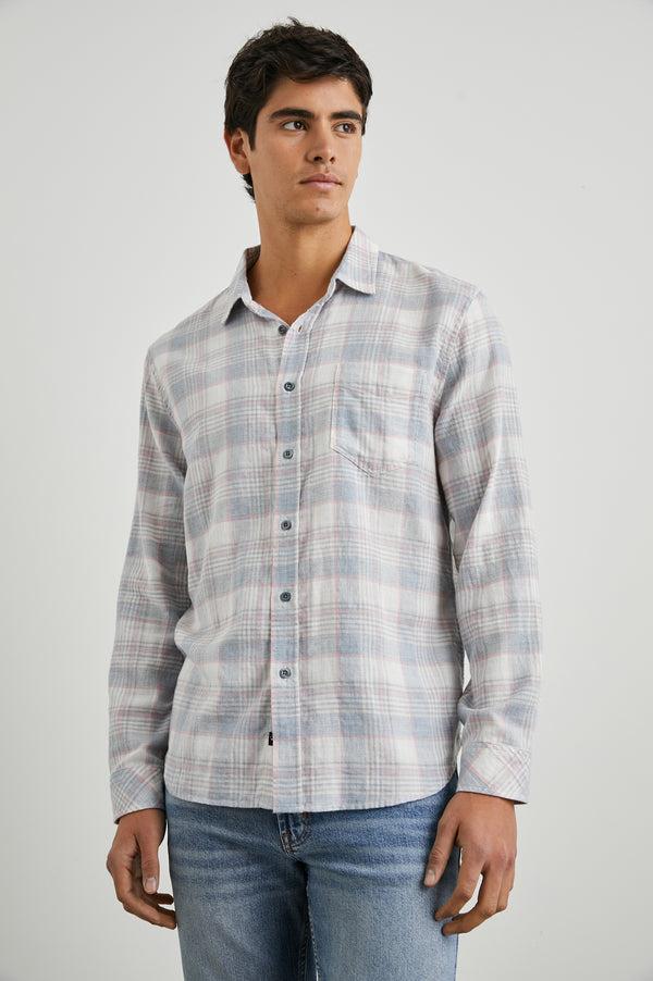 Rails Wyatt Shirt Cobalt Flamingo Melange