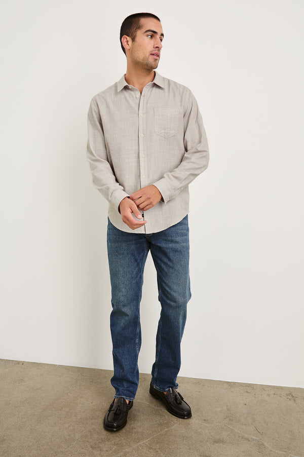 Rails Wyatt Shirt Tahini Etch